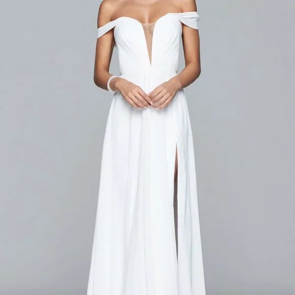 Faviana 8088 Prom Dress - Ivory